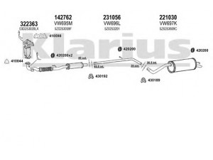 KLARIUS 931399E išmetimo sistema