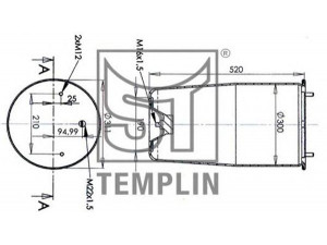 ST-TEMPLIN 04.060.6006.470 dėklas, pneumatinė pakaba
05.429.40.01.0