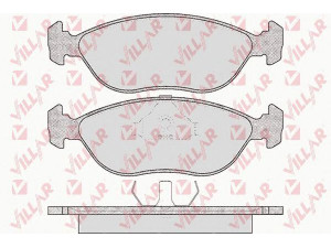 VILLAR 626.0592 stabdžių trinkelių rinkinys, diskinis stabdys