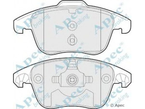 APEC braking PAD1534 stabdžių trinkelių rinkinys, diskinis stabdys 
 Techninės priežiūros dalys -> Papildomas remontas
425362, 425397, 425477