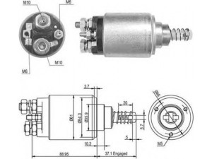 MAGNETI MARELLI 940113050389 solenoidinis jungiklis, starteris