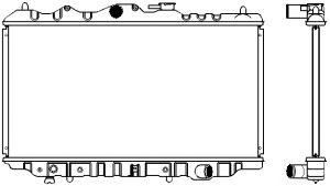 SAKURA  Automotive 1300-0103 radiatorius, variklio aušinimas