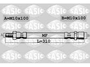 SASIC 6606124 stabdžių žarnelė 
 Stabdžių sistema -> Stabdžių žarnelės
1121635, 1444731, 1S712282AE