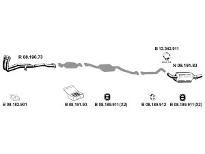 EBERSPÄCHER 082287 išmetimo sistema 
 Išmetimo sistema -> Išmetimo sistema, visa