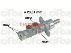 METZGER 202-362 pagrindinis cilindras, stabdžiai 
 Stabdžių sistema -> Pagrindinis stabdžių cilindras
4601.H9, 4601.H9
