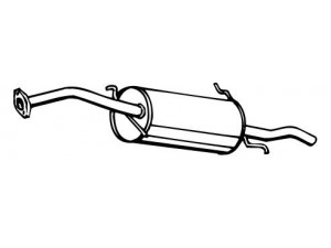 WALKER 15040 galinis duslintuvas 
 Išmetimo sistema -> Duslintuvas
B69340100B, B69340100C, B69340100D