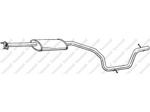 BOSAL 289-449 vidurinis duslintuvas 
 Išmetimo sistema -> Duslintuvas
1377427, 1431186, 1457643, 1460210