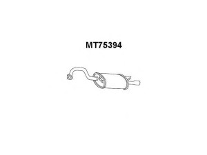 VENEPORTE MT75394 galinis duslintuvas 
 Išmetimo sistema -> Duslintuvas
MR204046, MR204048