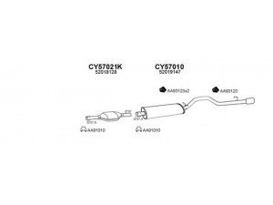 VENEPORTE 570010 išmetimo sistema 
 Išmetimo sistema -> Išmetimo sistema, visa