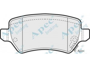 APEC braking PAD1286 stabdžių trinkelių rinkinys, diskinis stabdys 
 Techninės priežiūros dalys -> Papildomas remontas
1605086, 1605967, 1605995, 93170602