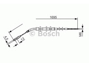 BOSCH 1 987 477 004 trosas, stovėjimo stabdys 
 Stabdžių sistema -> Valdymo svirtys/trosai
34 41 1 107 962, 34 41 1 152 373