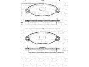 MAGNETI MARELLI 363702161040 stabdžių trinkelių rinkinys, diskinis stabdys 
 Techninės priežiūros dalys -> Papildomas remontas
425205, 4106000QAF, 425166, 425169