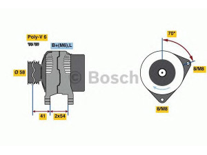 BOSCH 0 986 080 340 kintamosios srovės generatorius 
 Elektros įranga -> Kint. sr. generatorius/dalys -> Kintamosios srovės generatorius
1117829, YS 611 0300 DA, YS 611 0300 DE