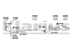 KLARIUS 360890E išmetimo sistema 
 Išmetimo sistema -> Išmetimo sistema, visa