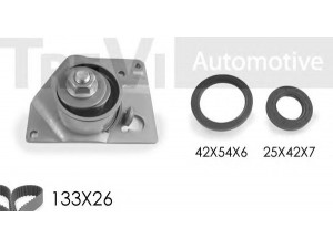 TREVI AUTOMOTIVE KD1274S paskirstymo diržo komplektas 
 Techninės priežiūros dalys -> Papildomas remontas