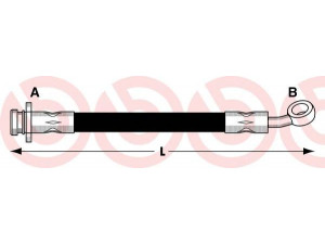 BREMBO T 79 016 stabdžių žarnelė 
 Stabdžių sistema -> Stabdžių žarnelės
5158060G00, 1987476961, PHD367