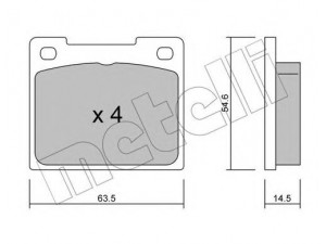 METELLI 22-0020-0 stabdžių trinkelių rinkinys, diskinis stabdys 
 Techninės priežiūros dalys -> Papildomas remontas
1540857, 4248.93, 424893