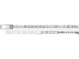 BORG & BECK BWL3054 įspėjimo kontaktas, stabdžių trinkelių susidėvėjimas
34 35 9 804 833