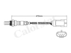 CALORSTAT by Vernet LS140132 lambda jutiklis 
 Variklis -> Variklio elektra
4408954, 7700107433, 8200036544