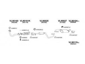 VENEPORTE 900086 išmetimo sistema 
 Išmetimo sistema -> Išmetimo sistema, visa
