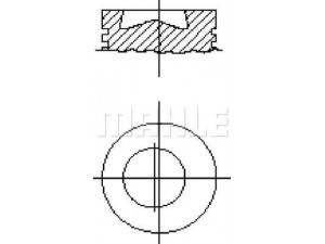 MAHLE ORIGINAL S26500 stūmoklis