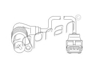 TOPRAN 500 986 RPM jutiklis, variklio valdymas 
 Kibirkšties / kaitinamasis uždegimas -> Impulsų generatorius
1 247 218, 1214 1 247 218