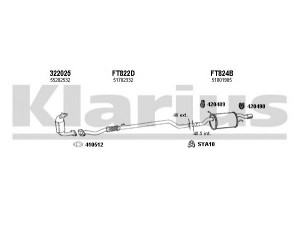KLARIUS 330909U išmetimo sistema