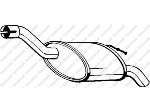 BOSAL 154-293 galinis duslintuvas 
 Išmetimo sistema -> Duslintuvas
1076697, 1133516, 1308625, 1336970