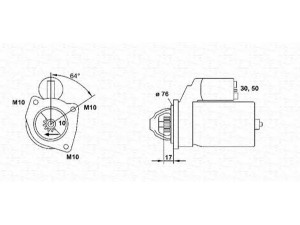 MAGNETI MARELLI 943251338010 starteris 
 Elektros įranga -> Starterio sistema -> Starteris
1008816, 1654766, 5023558, 5023601