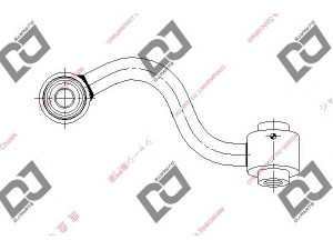 DJ PARTS DL1386 šarnyro stabilizatorius 
 Ašies montavimas/vairavimo mechanizmas/ratai -> Stabilizatorius/fiksatoriai -> Savaime išsilyginanti atrama
55619JD00A