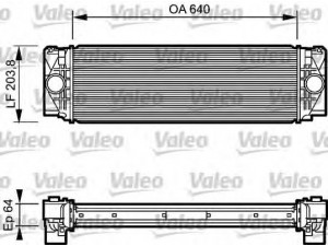 VALEO 818732 tarpinis suslėgto oro aušintuvas, kompresorius 
 Variklis -> Oro tiekimas -> Įkrovos agregatas (turbo/superįkrova) -> Tarpinis suslėgto oro aušintuvas
2E0145804, A9065010301