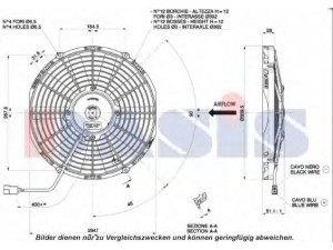 AKS DASIS 870013N pūtiklis, oro kondicionierius