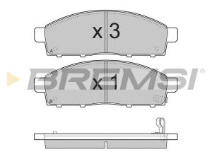 BREMSI BP3296 stabdžių trinkelių rinkinys, diskinis stabdys 
 Techninės priežiūros dalys -> Papildomas remontas
4605A198, 4605A284, 4605A284T, 4605A623