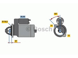 BOSCH 0 986 023 730 starteris 
 Elektros įranga -> Starterio sistema -> Starteris
21100 3708010 002, 21100 3708010 02
