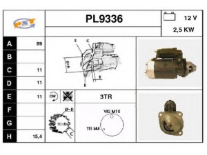 SNRA PL9336 starteris