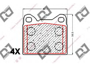 DJ PARTS BP1902 stabdžių trinkelių rinkinys, diskinis stabdys 
 Techninės priežiūros dalys -> Papildomas remontas
2701662, 271477, 2714772, 2715860