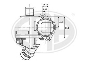 ERA 350161 termostatas, aušinimo skystis 
 Aušinimo sistema -> Termostatas/tarpiklis -> Thermostat
06B 121 111 D, 06B 121 111 G, 06B 121 111 H