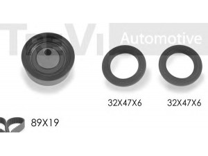 TREVI AUTOMOTIVE KD1137S paskirstymo diržo komplektas 
 Techninės priežiūros dalys -> Papildomas remontas