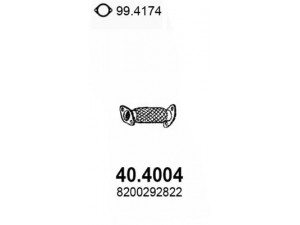 ASSO 40.4004 išleidimo kolektorius 
 Išmetimo sistema -> Išmetimo vamzdžiai
8200292822, 8200306038