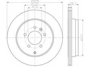 HELLA 8DD 355 118-771 stabdžių diskas 
 Stabdžių sistema -> Diskinis stabdys -> Stabdžių diskas
SDB000634, SDB000635, SDB000636