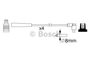 BOSCH 0 986 357 221 uždegimo laido komplektas 
 Kibirkšties / kaitinamasis uždegimas -> Uždegimo laidai/jungtys