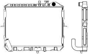 SAKURA  Automotive 1451-0207 radiatorius, variklio aušinimas