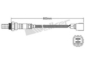WALKER PRODUCTS 250-24137 lambda jutiklis 
 Išmetimo sistema -> Jutiklis/zondas
89465 05130, 89465 28280, 89465 42090