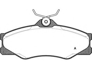 OPEN PARTS BPA0223.00 stabdžių trinkelių rinkinys, diskinis stabdys 
 Techninės priežiūros dalys -> Papildomas remontas
251698151C, 251698151F