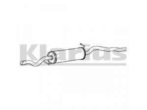 KLARIUS 270591 vidurinis duslintuvas 
 Išmetimo sistema -> Duslintuvas
1114310, 7M3253409G, 7M3253409M