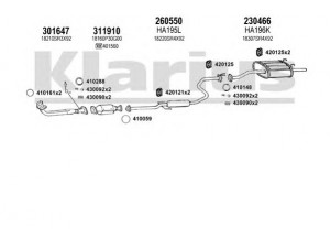 KLARIUS 420129E išmetimo sistema 
 Išmetimo sistema -> Išmetimo sistema, visa