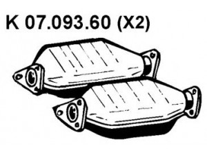 EBERSPÄCHER 07.093.60 katalizatoriaus keitiklis; konversijos katalizatorius
8 55 003, 8 55 043, 8 55 137