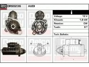 DELCO REMY DRS0236 starteris 
 Elektros įranga -> Starterio sistema -> Starteris
077911023F