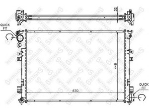 STELLOX 10-25212-SX radiatorius, variklio aušinimas 
 Aušinimo sistema -> Radiatorius/alyvos aušintuvas -> Radiatorius/dalys
1301Y4, 1301Y7, 1475844080, 1475845080