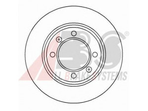 A.B.S. 15008 stabdžių diskas 
 Dviratė transporto priemonės -> Stabdžių sistema -> Stabdžių diskai / priedai
105092201400, 105142201400, 105142201500